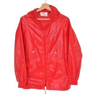 Vintage Lacoste Red Windbreaker Size Medium